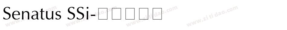 Senatus SSi字体转换